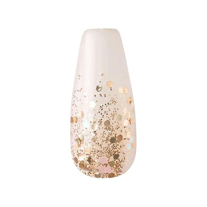 KISS Jelly Fantasy On-Trend Translucent, Long Sculpted Press On Fake Nails Kit, Style “Jelly Pop”, with Pink Gel Glue, Mini File, Manicure Stick, & 28 Glue On Nails