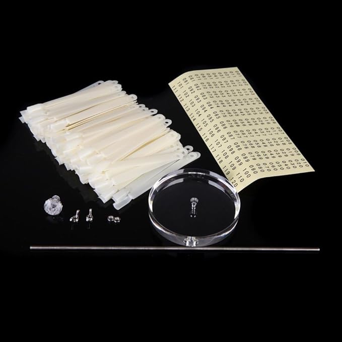 Yimart 120 Sticks Nail Art Color Chart Display Stand Spiral False Nails Display Shelf Practice Tools For Solon Nails Polish Gel Show (Natrual)
