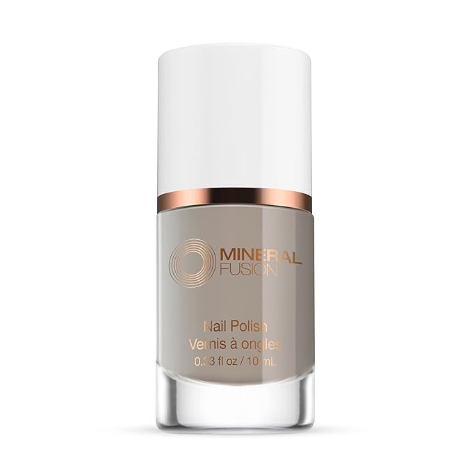 Mineral Fusion Nail Polish, Gray Pearl Grey 0.33 Fl Oz (Pack of 1)