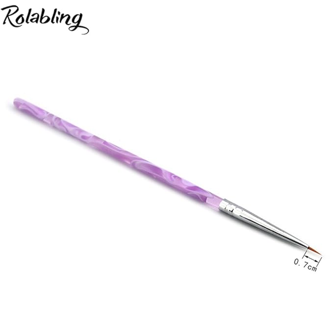 6pcs Spiral Nail Brushes Nail Art Painting Drawing Pen Brush Tips Tools Set