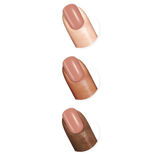 Sally Hansen Miracle Gel Salon Quality Nail Polish | Gel-Like Formula, Two-Step System, No UV Light Needed, Long Lasting | Semi-opaque, glossy | 184 Frill Seeker | Soft Nude Pink Nail Polish