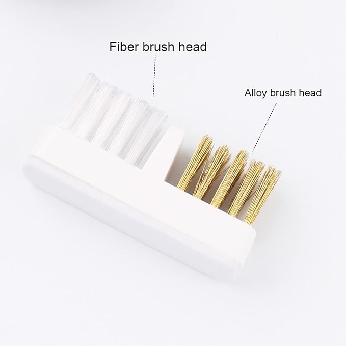 TEONEI Nail Drill Bit Wire Cleaner Brush, Nail Art Cleaner Tool for Salon or Home Use, 3Pcs