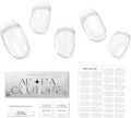 Semi Cured Gel Nail Strips with 30 Pieces - UV Gel Stickers, Manicure Kit, Easy Application Wraps Includes Prep Pads, Nail File, Wooden Stick - UV Light Required (Strong Clear)