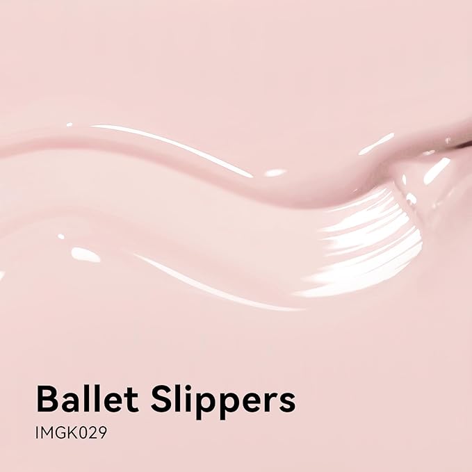MAYCHAO 15ML Ballet Slippers Gel Nail Polish, Baby Pink Gel Polish Soak Off UV LED Curing for Nail Art Starter Manicure Salon DIY at Home, 0.5 OZ