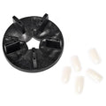 Removable False Nail Art Tips Practice Display Stand Tool with Nail Tips Nail Training Frame for Gel Nail Polish DIY Nail Training Tools (Black)