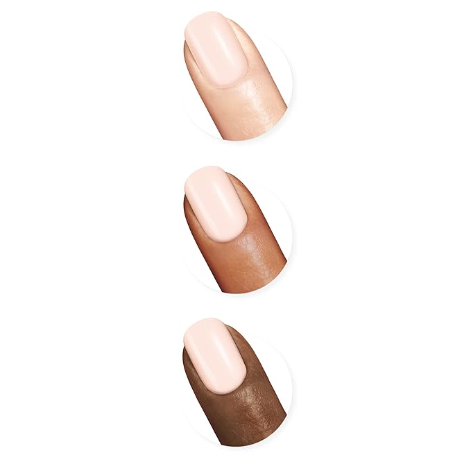 Sally Hansen Miracle Gel Salon Quality Nail Polish | Gel-Like Formula, Two-Step System, No UV Light Needed, Long Lasting | Sheer | 187 Sheer Happiness | Translucent Pale Pink Nail Polish