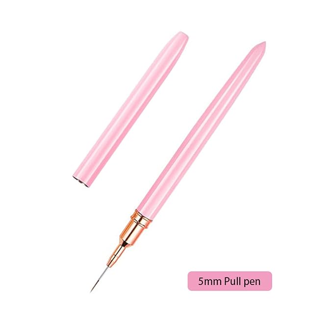 Professional Nail Art Brushes Nail Line Brush UVGel Painting Pen Carved Nail Art Liner 3D Rhinestones Brush For Manicure Nail Decorations For Nail Art Liner Brush Set Diy Drawing Lines Rhinestones Tip