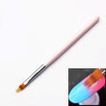 1Pc Nails Art Brush Pattern Phototherapy Acrylic UV Gel Extension Builder Gradual Color Blooming Nail Drawing Pen Soft Gradient Pink Red Black Drawing Painting Ombre Nails Art Pen