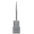 Makartt Nail Drill Bit:Cuticle Bit for Nail Drill 3/32" Safety Under Carbide Cuticle Cleaner Bit for Prep, Trimmer, Professional Art tools for manicure,Needle shape Fine-F