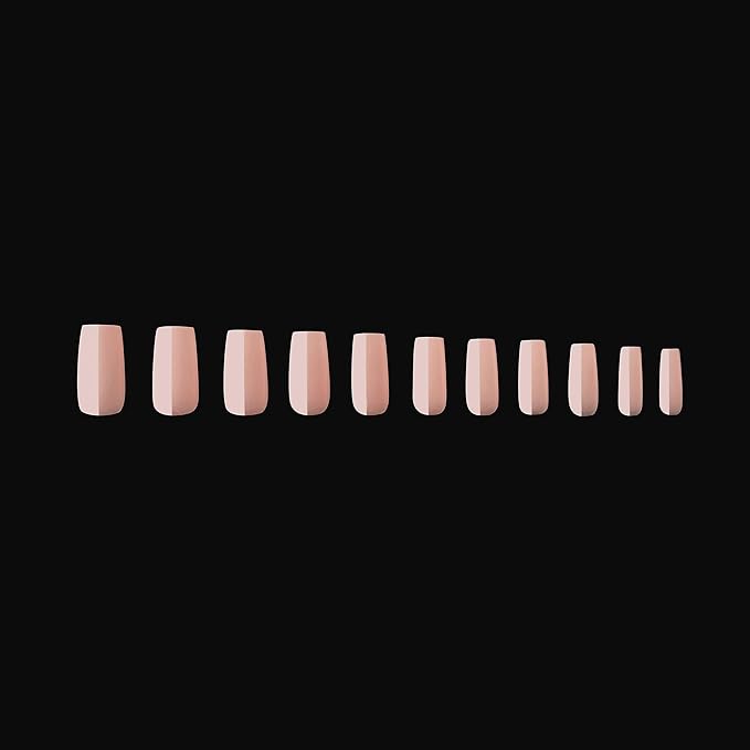 Apres Neutrals Gel-X Margot Box Of Press On Nails, 11 Sizes 00-9, Soft Gel Nail Tip Box (150pcs) (Natural Square Medium, 150)