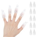 (Transparent color) 10Pcs Plastic Acrylic Nail Art Soak Off Cap Clip UV Gel Polish Remover Wrap Tool Gel Nail Polish Remover Clips for Fingernail Removal Soak Off Clips Wrap Cleaner Cap Clip