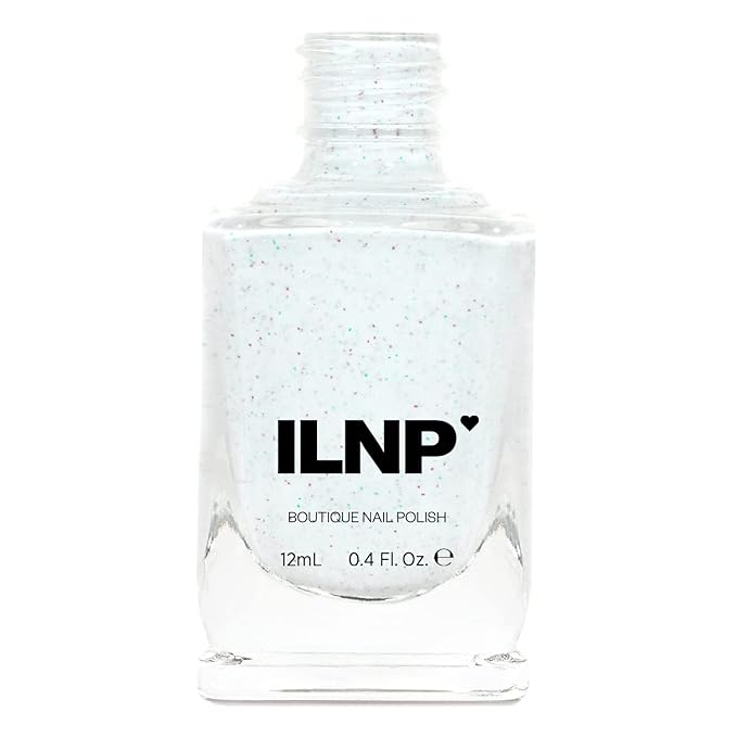 ILNP Christmas Cookie - Creamy White Speckled Nail Polish, Chip Resistant, 7-Free, Non-Toxic, Vegan, Cruelty Free, 12ml