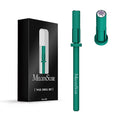 MelodySusie Small Crystal Top 3.1mm Mandrel Bit for Nails, 3/32'' Easy Off Nail Drill Bits for Sanding Bands, Suitable for Acrylic Nails Gel Manicures and Pedicures, Dark Green
