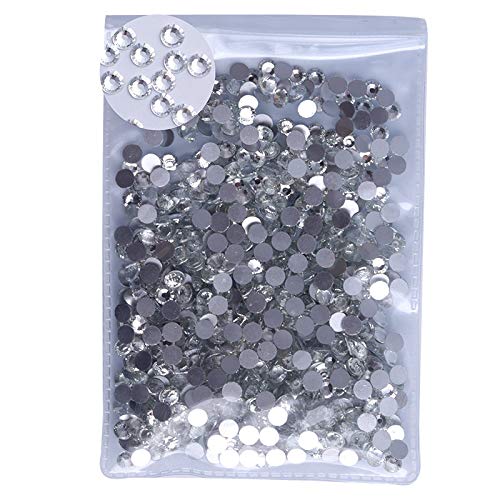 PrettyG 2880pcs SS20 Nail Crystals AB Nail Art Sparkly Round Flatback Rhinestones, Non-Self-Adhesive W-S20