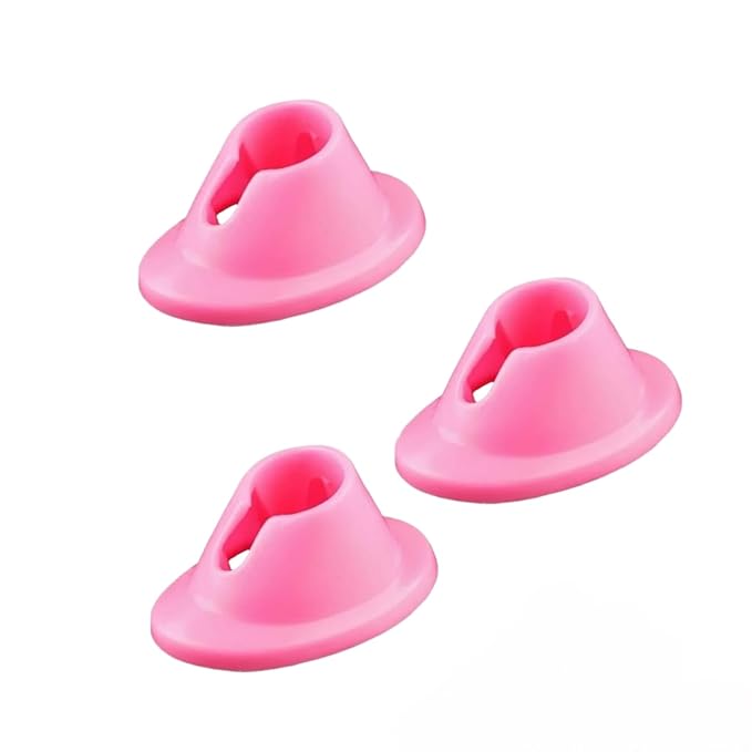 3Pcs Pink Premium Soft Rubber Nail Polish Bottle Holder Display Nail Art Varnish Polish Seat Tool Pink Anti-spill Bottle Stand Manicure Display Tools Nail Art Supplies for Nail Organizer Display