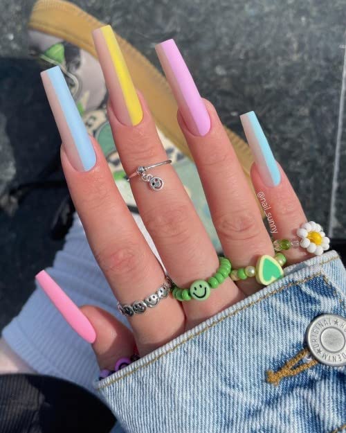 SHEBA NAILS Pastel Neon Unicorn Poop Collection Color Dipcrylic Variety Kit - 6 colors - 1/4oz each Dipping Nail Powder 6 Colors Professional Acrylic Powder for Nails Extension DIY Nail Manicure