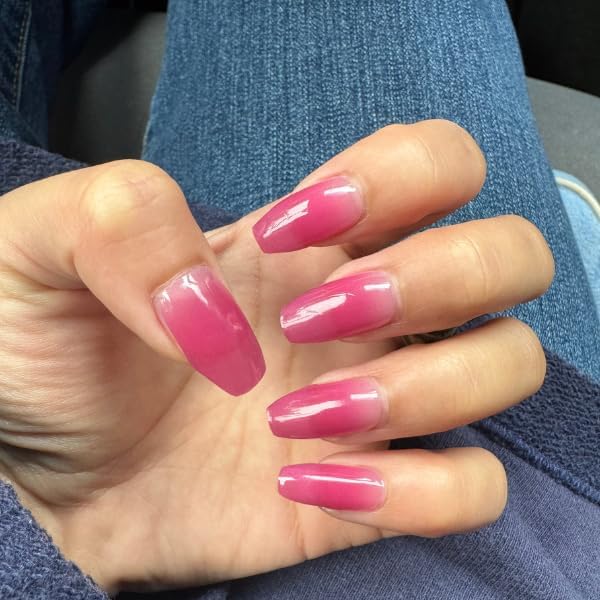 Semi Cured Gel Polish Strips | 24pc UV LED Required Wraps | Gift Peel and Stick Nails | Coquette DIY Home Manicure | Press On Alternative (Grape Soda)