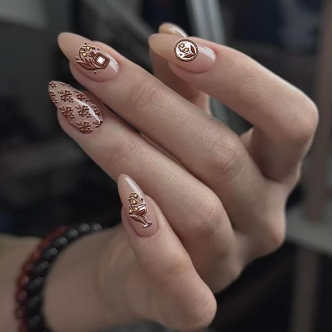 PH PandaHall 3pcs Lily of The Valley Nail Stamping Plates Flower Leaf Nail Art Templates Butterfly Stainless Steel Image Plate Art Stencils with Tool for Spring DIY Print Manicures Salon Design