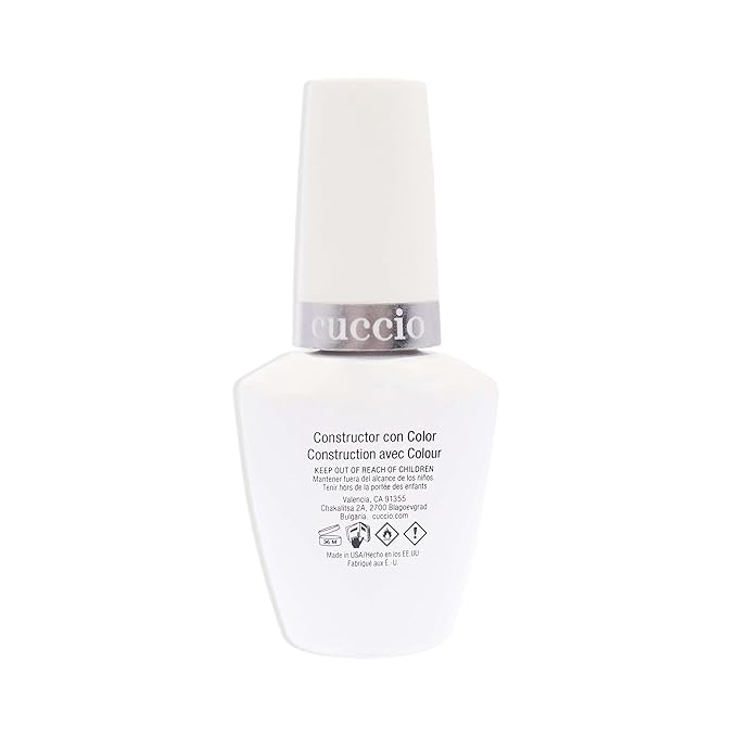 Cuccio Pro Brush-On Colour Builder Soak-Off Gel - Calcium Enriched - Easy Brush-On - Perfect Light Color - Reinforce, Build, Shape And Extend The Natural Nail - Bare Pink - 0.43 Oz Nail Polish