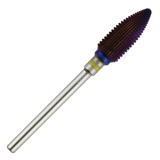 C&I Tapered Tornado & Olive Tornado Nail Drill, E File for Manicure Drill Machine, Professional Nail File to Quick Remove Nail Gels (XF, Olive)