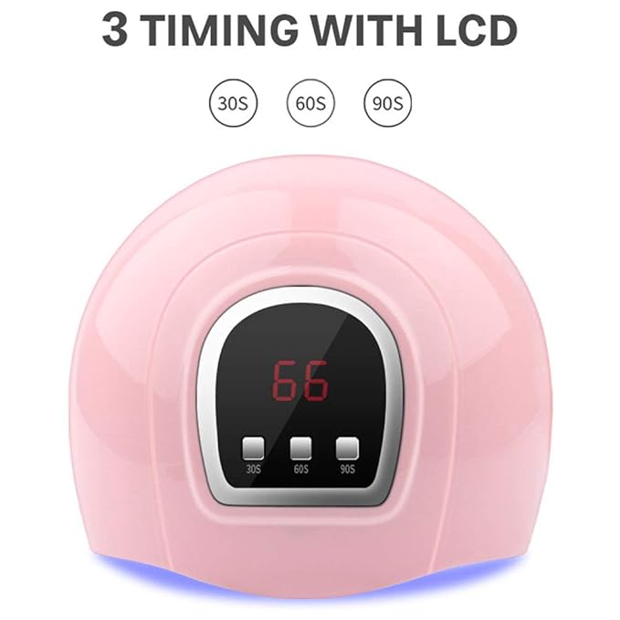 54W Nail Gel Dryer Fast Nail Lamp With Lcd Digital Display Nail Art Polish For Gel Nail Polish