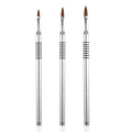 3 Pack 3d Nail Art Brush for Acrylic, Flower Brush for Acrylic Nails Kolinsky with Non-slip Handle (Size # 2/#4/#6)
