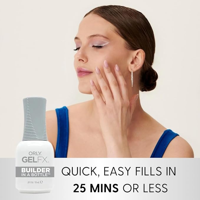 Orly Builder In A Bottle Soak-Off Sculpting Gel For Quick Nail Extension, Repair And Strengthening | Long-Lasting Builder Gel With Brush-On Application | Salon-Quality Nails At Home (18ml)