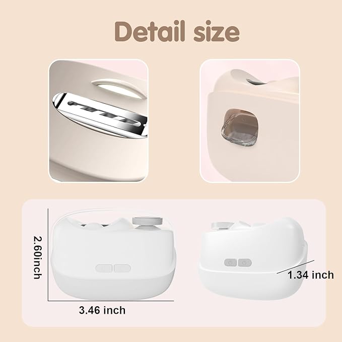 Electric Nail Clippers for Seniors,Smart Nail Clippers 2026 New 3 in 1 Electric Toenail Clipper with Polishing and LED Light,Smart Toenail Clipper 2 Adjustable Speeds for Adults,Baby (Pink)