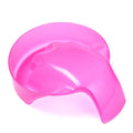 1Pcs Nail Art Soak Bowl Nail Polish Powder Removal Tray Nail Spa Salon Soaker Bowl Manicure Tools (Red)