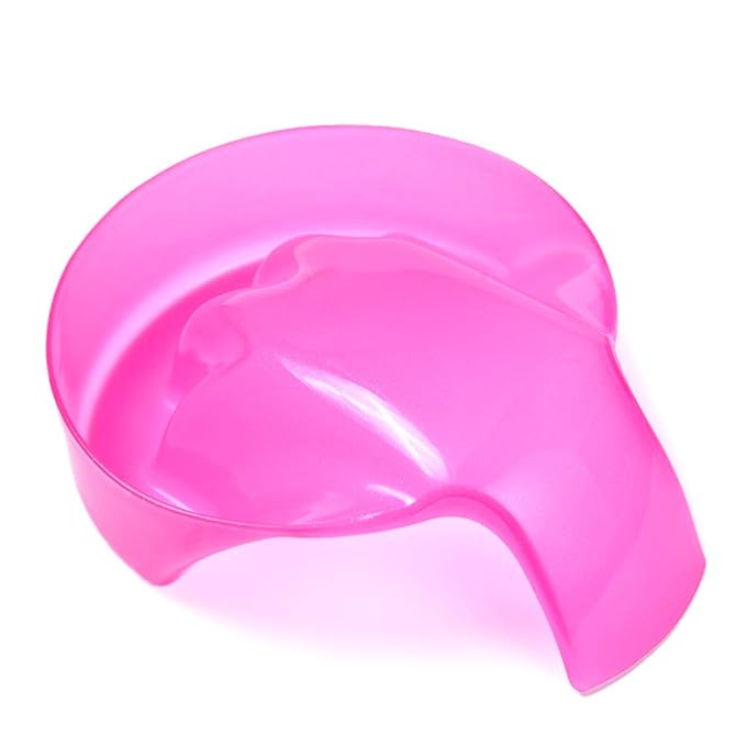 1Pcs Nail Art Soak Bowl Nail Polish Powder Removal Tray Nail Spa Salon Soaker Bowl Manicure Tools (Red)