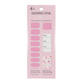 Dashing Diva Gloss Nail Strips - Heart to Heart - UV Free, Chip Resistant, Long Lasting Gel Stickers - Contains 32 Wraps, 1 Prep Pad, 1 File
