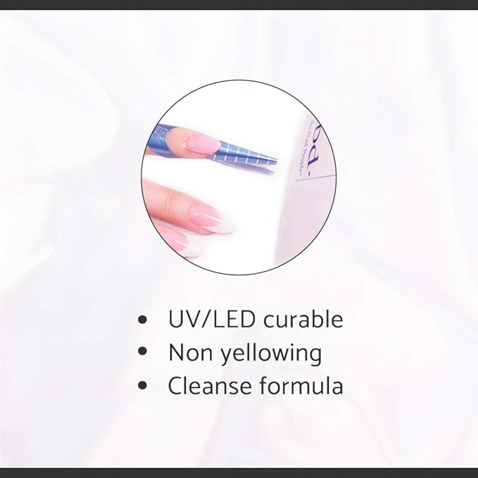 IBD Building Gel, Hard Gel Nail Extension, Soak-Off UV/LED Finish, Nail Strengthener Polish, Top Coat 0.5 fl oz