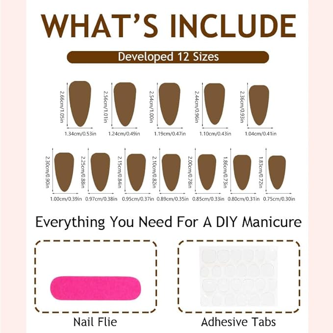 Almond Press on Nails Long Fake Nails White Artificial Nail 3D Flowers and Gold Charm Designs Pearl Stick on Nail for Women 24pcs