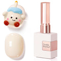Double Rhythm 0.5 Oz Gel Nail Polish Neutral Natural Same Color Same Bottle Translucent Light Milky Pastel 15ML Manicure French Design Art DIY at Home (Pale Yellow-A1545)