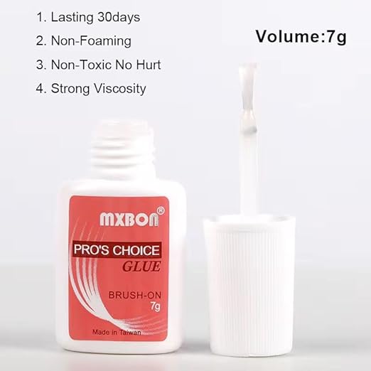 Super Strong Nail Glue for Press On Nails, Nail Tips & Acrylics – Long-Lasting Brush-On Nail Adhesive for Professional & DIY Use – No Mess, Fast Drying, Precision Application (Nail Glue, 4, Count)