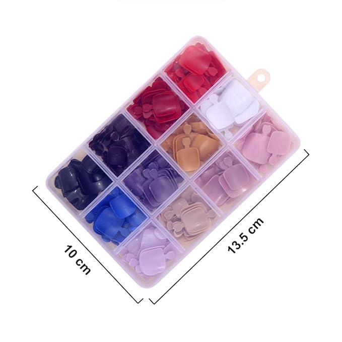 288 Pcs Press On Toenails Short Square Fake Toe Nails Press Ons Set Solid Color False Toenails Full Cover Acrylic Glue on Toe Nails Reusable Glossy Artificial Toenail Kit for Women Manicure 12 Color