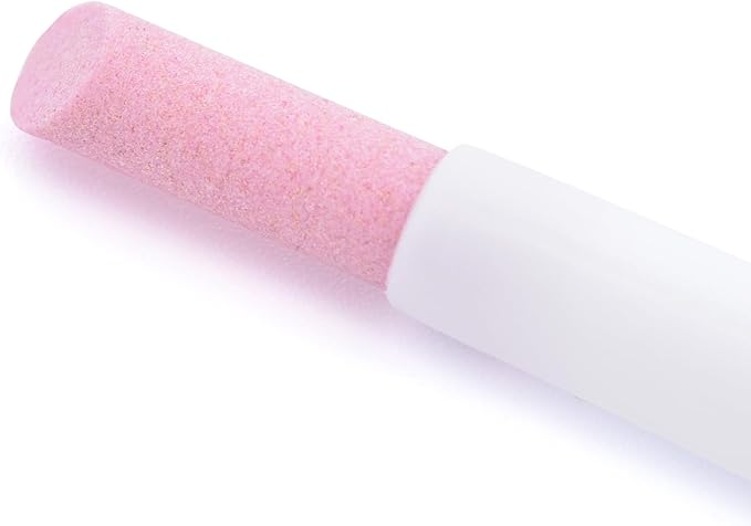KADS 10Pcs Pumice Stone Nail File Cuticle Stone Pusher Nail Sanding Sticks Nail Art Pen Cuticle Remover Trimmer (White 10Pcs)