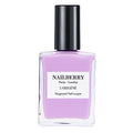 Nailberry L'Oxygéné Oxygenated Nail Lacquer | Lavender Fields | Pop Pastel Purple Opaque Polish | UV Protected Long-Wear Nail Polish | 12-Free | Vegan | Certified Halal | Cruelty & Gluten Free | 15 ml