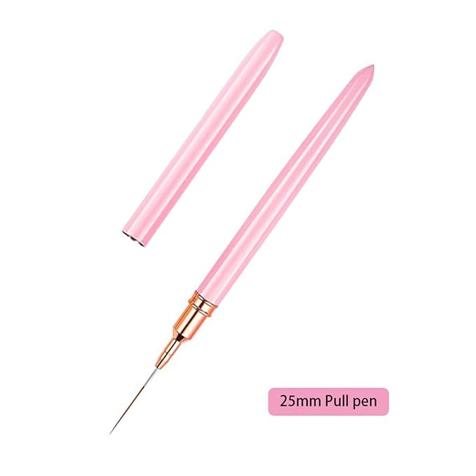 Professional Nail Art Brushes Nail Line Brush UVGel Painting Pen Carved Nail Art Liner 3D Rhinestones Brush For Manicure Nail Decorations For Nail Art Liner Brush Set Diy Drawing Lines Rhinestones Tip