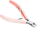 Fine Edge Cuticle Trimmer & Nippers, Scissor, Silicone Handle Nail Tools for Precise Removal, Durable Washable Cuticle Cutter & Remover Nail Clippers (Pink 1PC)