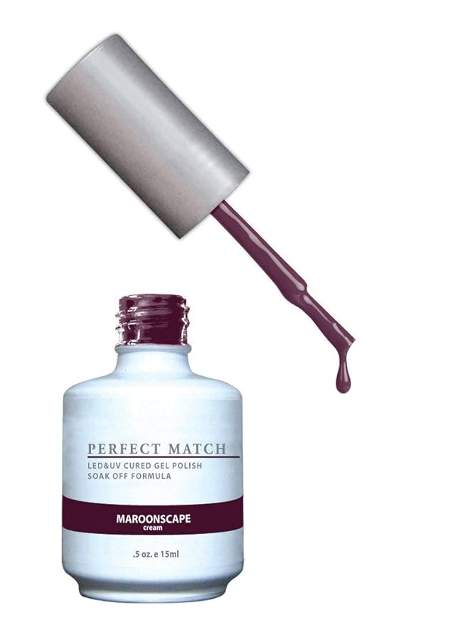 LeChat Perfect Match Gel Polish, Maroonscape, 0.5 Fl Oz (PMS132)