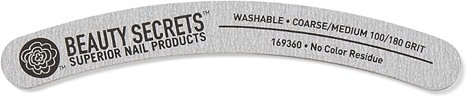 Beauty Secrets Zebra Banana Nail File Medium 100/180