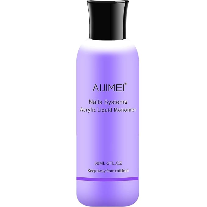 Acrylic Monomer Acrylic Liquid 58ml 2OZ Acrylic Liquid Monomer For Acrylic Powder Acrylic Nail Liquid Monomer For Acrylic Nails Acrylic For Nails Powders & Liquids Acrylic Nail Powder And Liquid