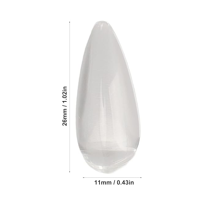 Transparent Glass Nail Polish Color Card,50Pcs Nail Gel Polish Display Tips Nail Practice Card DIY Manicure Tool Accessories Pointed Almond Shape