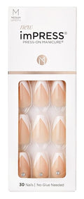 Kiss Impress Press-On-Manicure Kit 30 Count So French (Pack of 3)