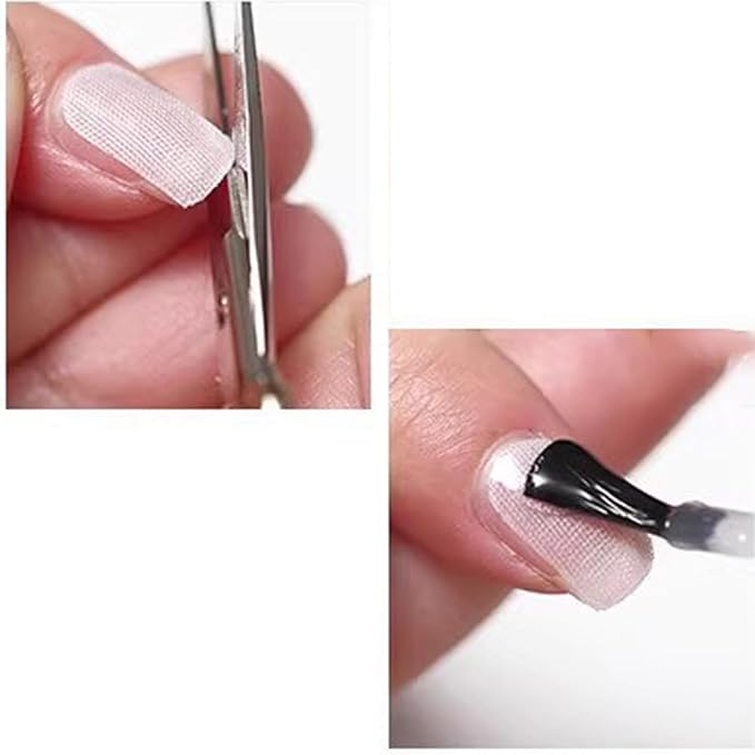 3 Rolls Nail Repair Fiberglass Silk Wrap Self Adhesive Silk Nail Wrap Extension Nail Protector Nail Art Tool for Home Salon Use