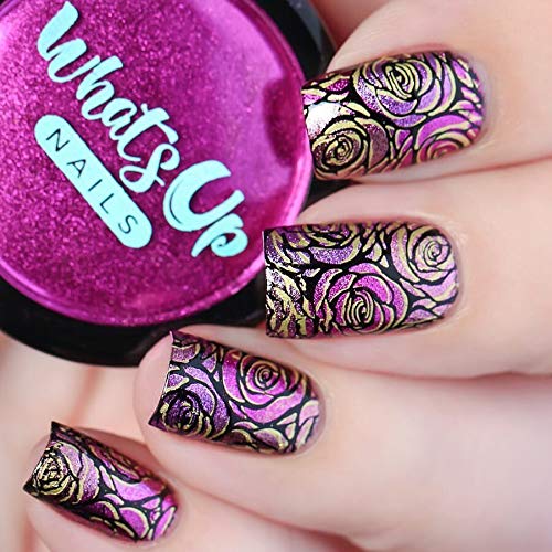 Whats Up Nails - B044 From Ground Comes Life Stamping Plate for Nail Art Design