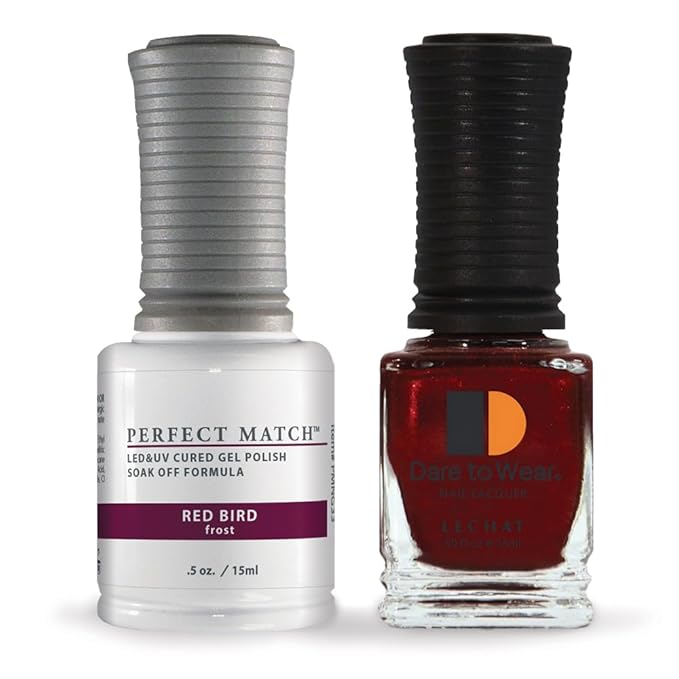 LeChat Perfect Match Gel Polish, Red Bird, 0.5 Fl Oz (PMS33)