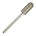 C & I Small Barrel Rounded Top Nail Drill Bit with Teeth on the Top, Professional Electric File for Manicure Drill Machine, Remove Nail Gels 3/32” (Middle -M)