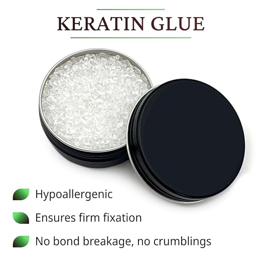25 g Hair Extension Italian Keratin Glue Granule Pellet for Hot Fusion, K Tip, U-Tip, I-Tip, Keratin Granule Bead, Hair Glue, Hot Keratin Glue for Hair Extension and Nail Design (Transparent/Clear)